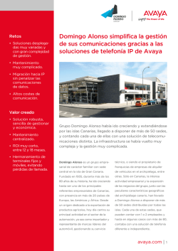 Caso de Estudio Domingo Alonso