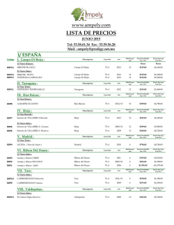 LISTA DE PRECIOS AMPELY JUNIO 2015
