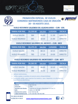 Promoci&oacute;n Vuelos Magnicharters