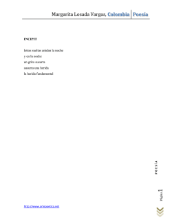 Margarita Losada Vargas, Colombia Poes&iacute;a