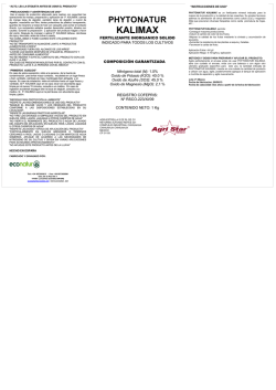 phytonatur kalimax - Agri Estrella S. de RL de CV