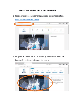 REGISTRO Y USO DEL AULA VIRTUAL