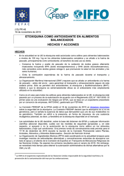 ETOXIQUINA COMO ANTIOXIDANTE EN ALIMENTOS