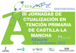 iii jornadas de ctualizaci&oacute;n en tenci&oacute;n primaria de castilla