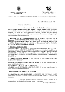 navidad 2015 - Colegio Tirso de Molina