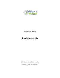 La desheredada - Biblioteca Virtual Universal