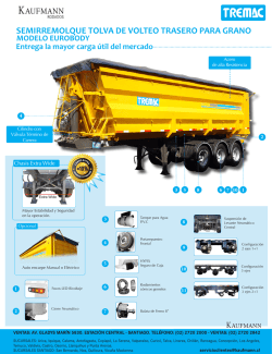 SEMIRREMOLQUE TOLVA DE VOLTEO TRASERO PARA GRANO