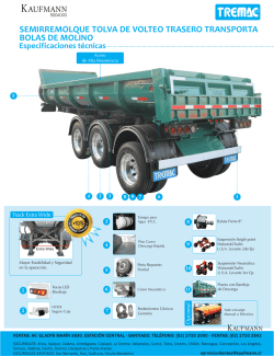 SEMIRREMOLQUE TOLVA DE VOLTEO TRASERO TRANSPORTA