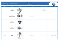 Oferta SKF Septiembre 2015