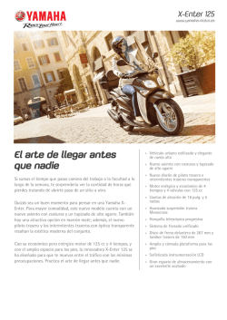 Yamaha 2015 XEN125 PRODUCTO