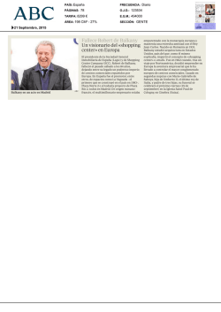 Fallece Robert de Balkany Un visionario del &laquo;shopping center&raquo; en