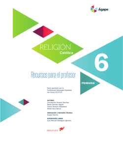 RELIGI&Oacute;N Recursos para el profesor - &aacute;gape