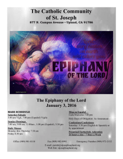 January 3, 2016 - St. Joseph Catholic Church