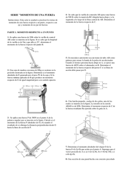 SERIE "MOMENTO DE UNA FUERZA