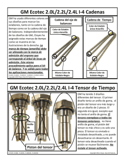 Ecotec 2.0L, 2.2L, 2.4L - Cloyes Dynagear Mexicana