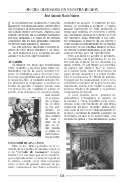 136 OFICIOS OLVIDADOS EN NUESTRA REGI&Oacute;N Jos&eacute; Antonio