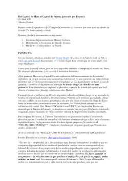 Del Capital de Marx al Capital de Piketty