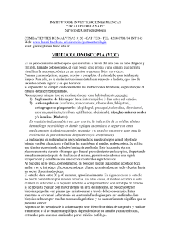 videocolonoscopia (vcc) - Instituto de Investigaciones M&eacute;dicas