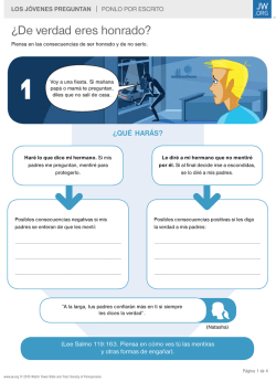 LOS J&Oacute;VENES PREGUNTAN