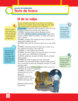 El de la valija Texto de teatro