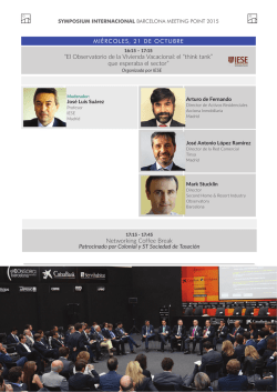 La vivienda vacacional en Espa&ntilde;a (IESE)