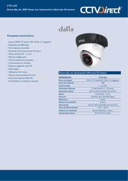 CTD-429 Domo fijo de 1000 l&iacute;neas con iluminaci&oacute;n infrarroja 20