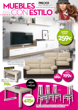 259&euro; MUEBLES CON ESTILO