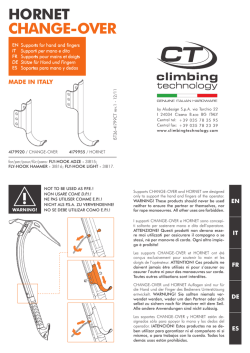 ! HORNET CHANGE-OVER - Climbing Technology