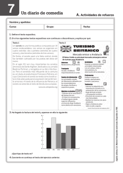 ACTIVIDADES REFUERZO UNIDAD 7. P.D.Lengua 1&ordm;