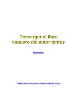 Descargar el libro vaquero del autor tantos