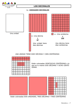LOS DECIMALES
