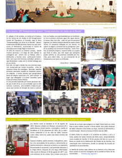Bolet&iacute;n N&ordm; 9/2015 Santuario Teresa de Los Andes Santuario Teresa