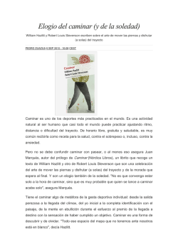 Zuazua Elogio del caminar