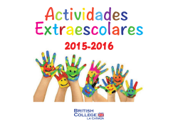 Actividades extraescolares British College la Ca&ntilde;ada