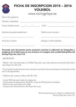 Ficha inscripcion Racing_Voleibol