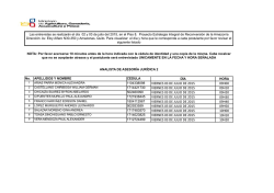 VIERNES 03 DE JULIO DE 2015 09H00 VIERNES 03 DE JULIO DE