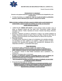&bull; 79 Visitas Domiciliarias con el objetivo de tratar con el padre de