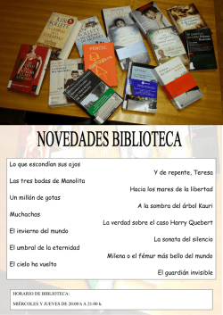Lo que escond&iacute;an sus ojos Y de repente, Teresa Las tres bodas de