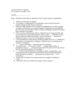 En la ardiente oscuridad CITAS