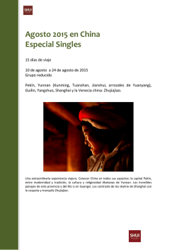 Agosto 2015 en China Especial Singles