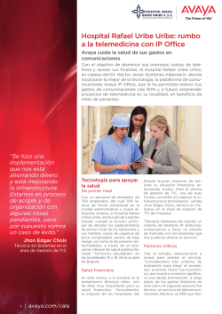 Hospital Rafael Uribe Uribe: rumbo a la telemedicina con IP