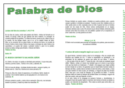 Lectura - Parroquia de San Jos&eacute;