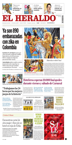 Ya son 890 embarazadas con zika en Colombia