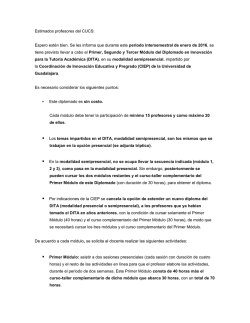 Espero est&eacute;n bien. Se les informa que durante este periodo