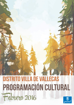 Programaci&oacute;n Febrero 2016