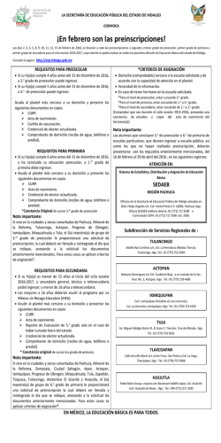 Descargar Convocatoria 2016 - 2017