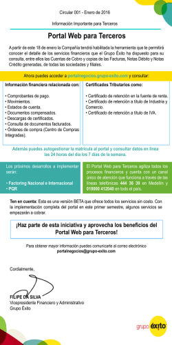 Portal Web para Terceros