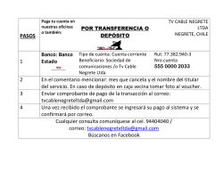 datos pagos transf/deps - bienvenido a tv cable negrete ltda