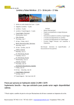 Londres y Pa&iacute;ses N&oacute;rdicos // 2 &ndash; 18 de julio &ndash; 17 d&iacute;as Precio por