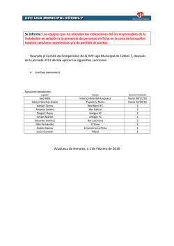 Sanciones - Ayuntamiento de Azuqueca de Henares